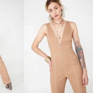 TigerMist Tan Ava Jumpsuit Size M